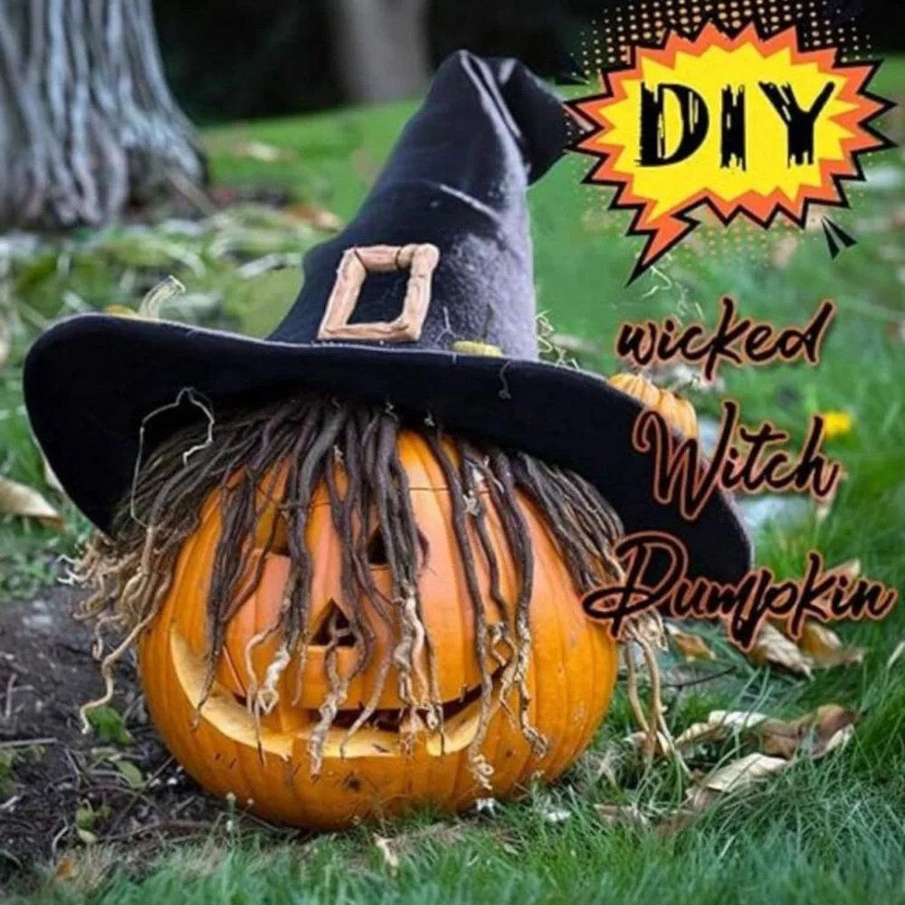 Elegant Black Witch Hat for Women Halloween